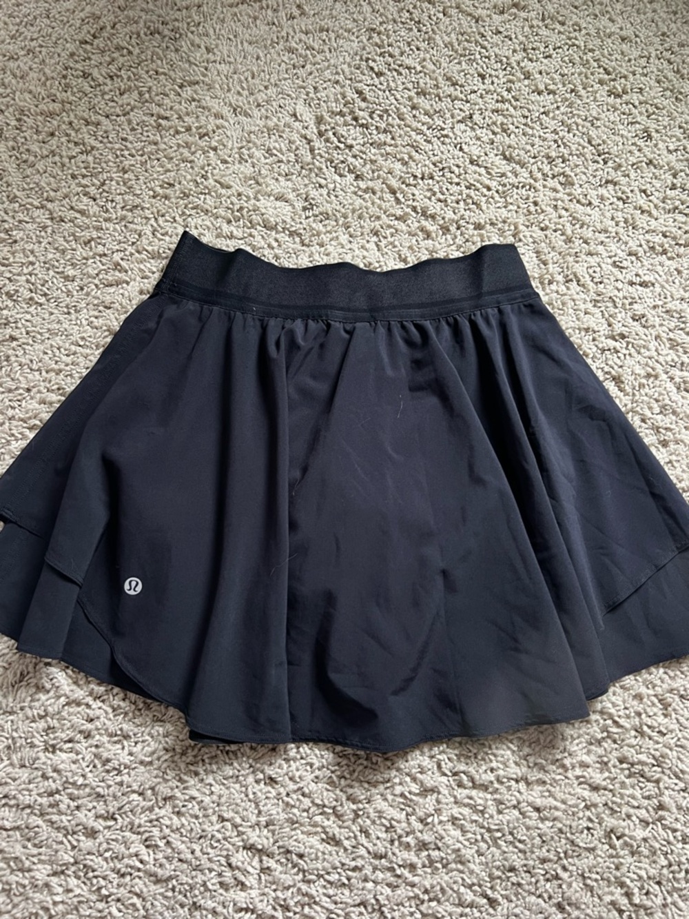 lululemon athletica women’s court rival black skirt skort